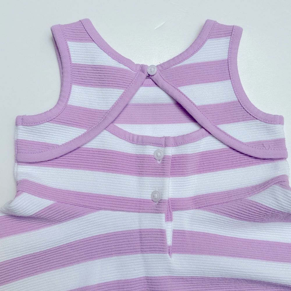 Janie and Jack Orchid & White Striped Dress | 12-18 months - Picture 5 of 9